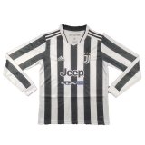 2021-2022 Juventus Home Long Sleeve Soccer Jersey