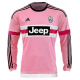 Juventus Retro Away Long Sleeve Pink Soccer Jerseys Mens 2014-2015