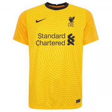 Liverpool Yellow Goalie Soccer Jerseys Mens 2020/21