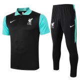 Liverpool Polo Tracksuit Green/Black 2020/21