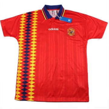 Retro 1994 Spain Home Soccer Jersey