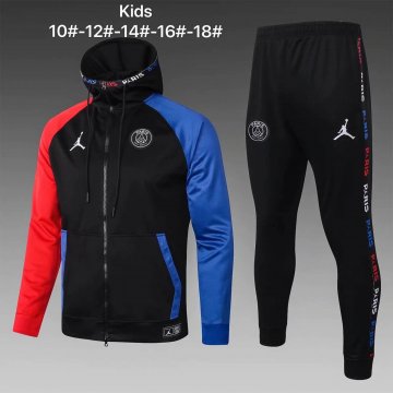 Kids PSG x Jordan Jacket + Pants Training Suit Black 2020/21