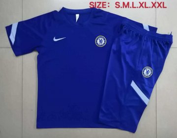Chelsea Short Shirt Tracksuit Blue 2020/21