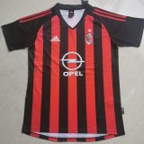 AC Milan Retro Home Soccer Jerseys Mens 2002-2003