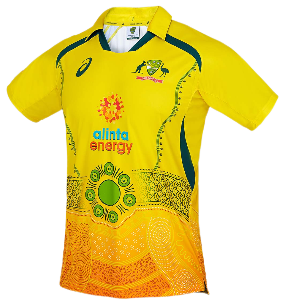 2022 Australia Yellow Cricket Jersey