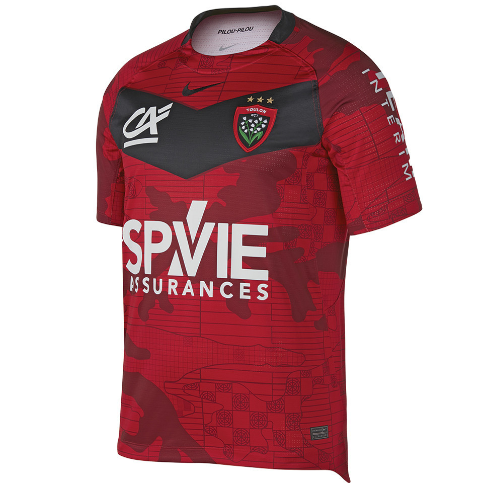 2021/22 RC Toulonnais Home Red Rugby Shirt