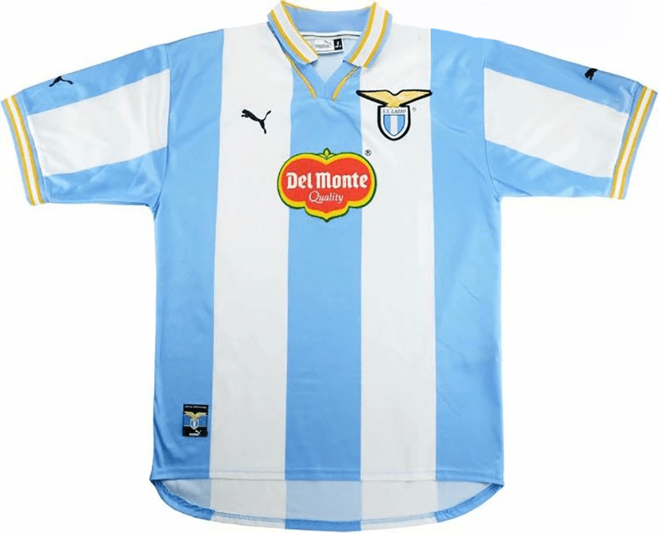 S.S. Lazio Retro Home Soccer Jerseys Mens 1999-2000