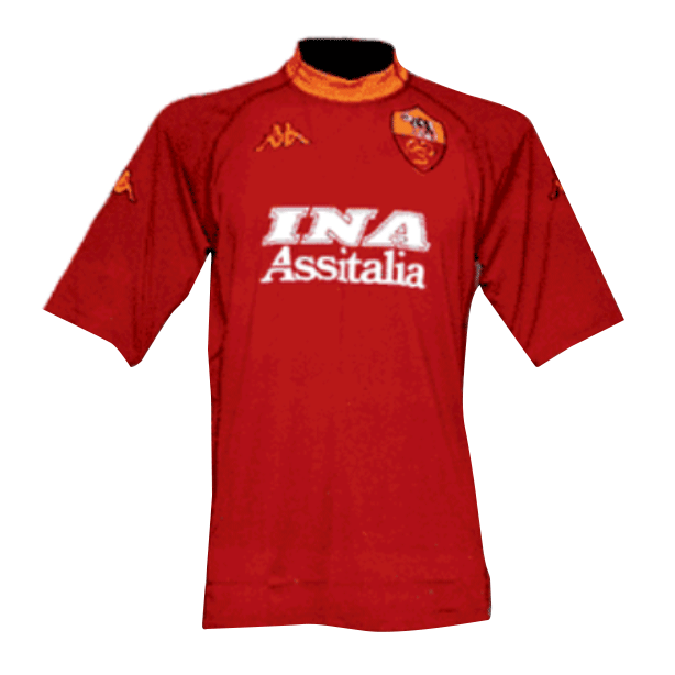 Roma Retro Home Soccer Jerseys Mens 2000-2001