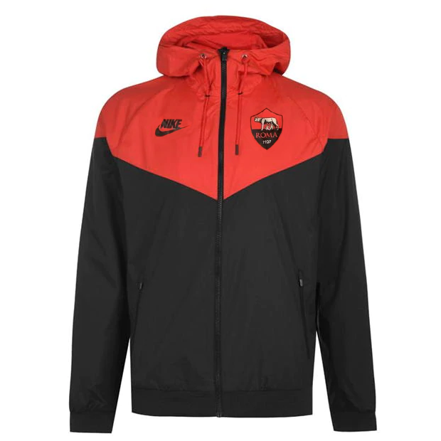Roma All Weather Windrunner Jacket Red - Black 2020/21